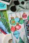 Sizzix Clear Stamps Set 19PK w/11PK Framelits - Baubles by 49 and Market