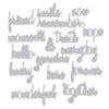 Sizzix Thinlits Die Set 16PK - Friendship Words: Script by Tim Holtz