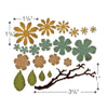 Sizzix Thinlits Die Set 21PK - Small Tattered Florals by Tim Holtz