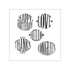 Sizzix Framelits Die Set 10PK w/Stamps - Circle Sentiments