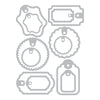 Sizzix Thinlits Die Set 12PK - Gift Tags by Tim Holtz