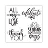 Sizzix Framelits Die Set 6PK w/Stamps - Layered Ovals