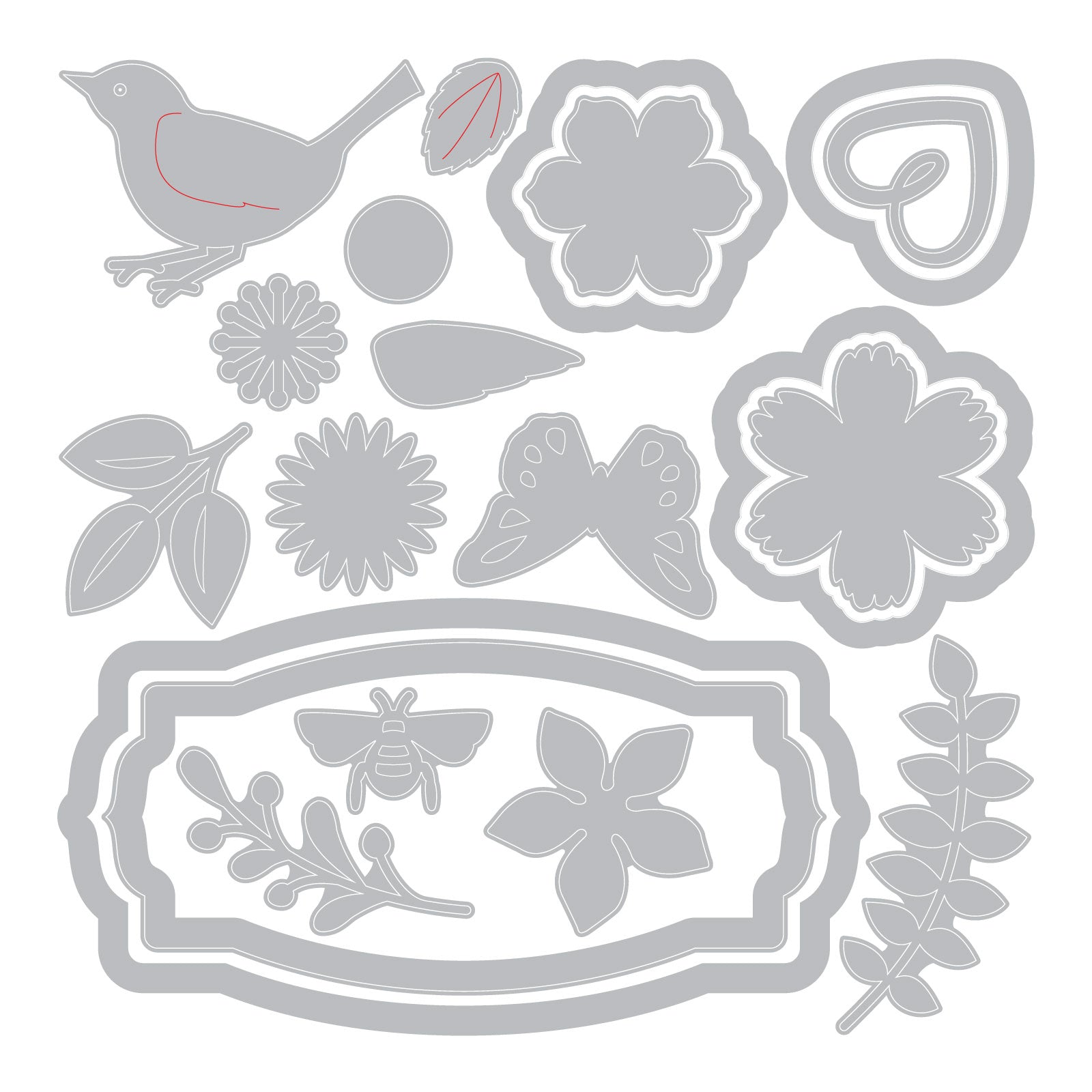 Thinlits Die Set Explosion de fleurs - 7 pcs Thinlits Die Set Explosion de fleurs - 7 pcs