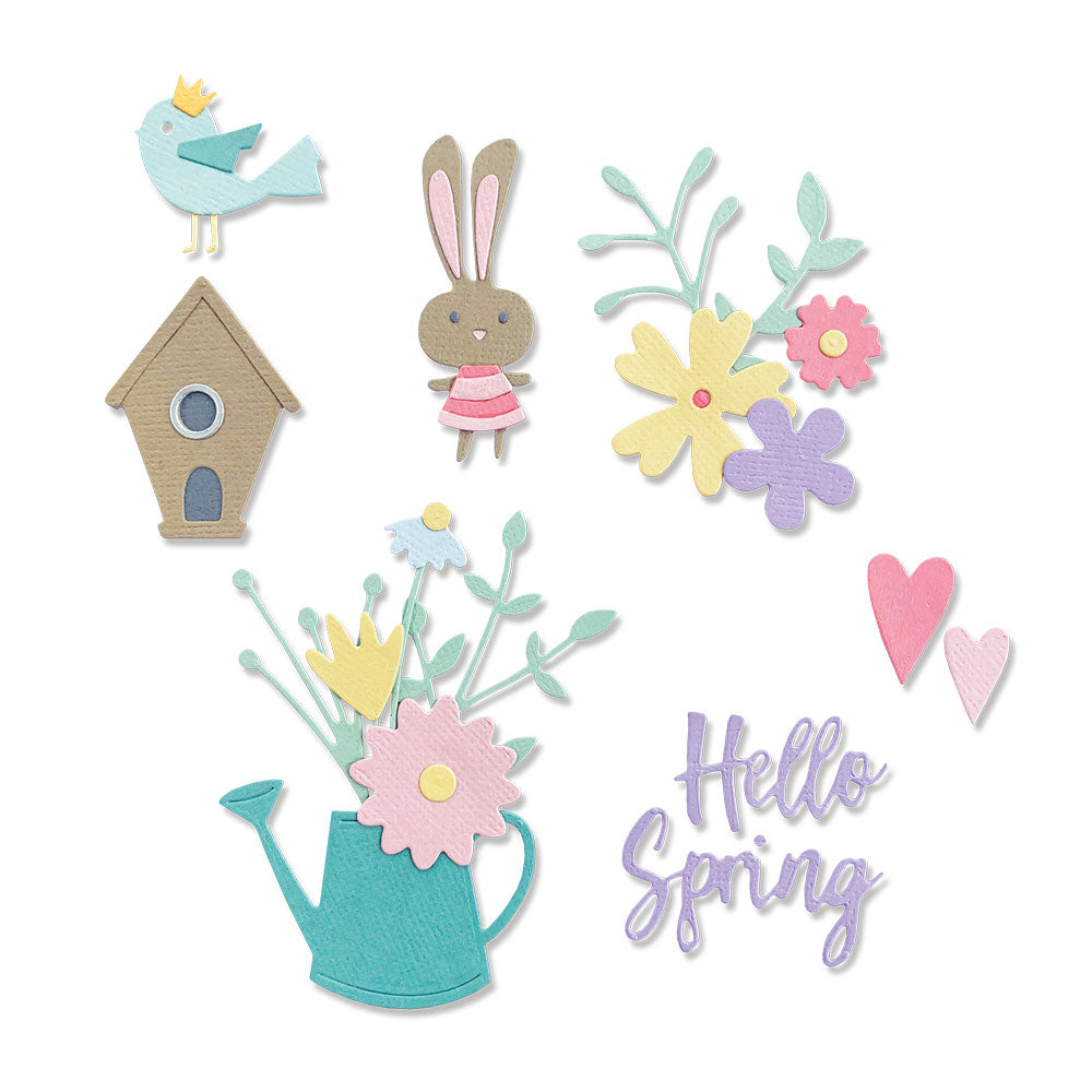 Sizzix Thinlits Die Set 16PK - Hello Spring – Sizzix.com