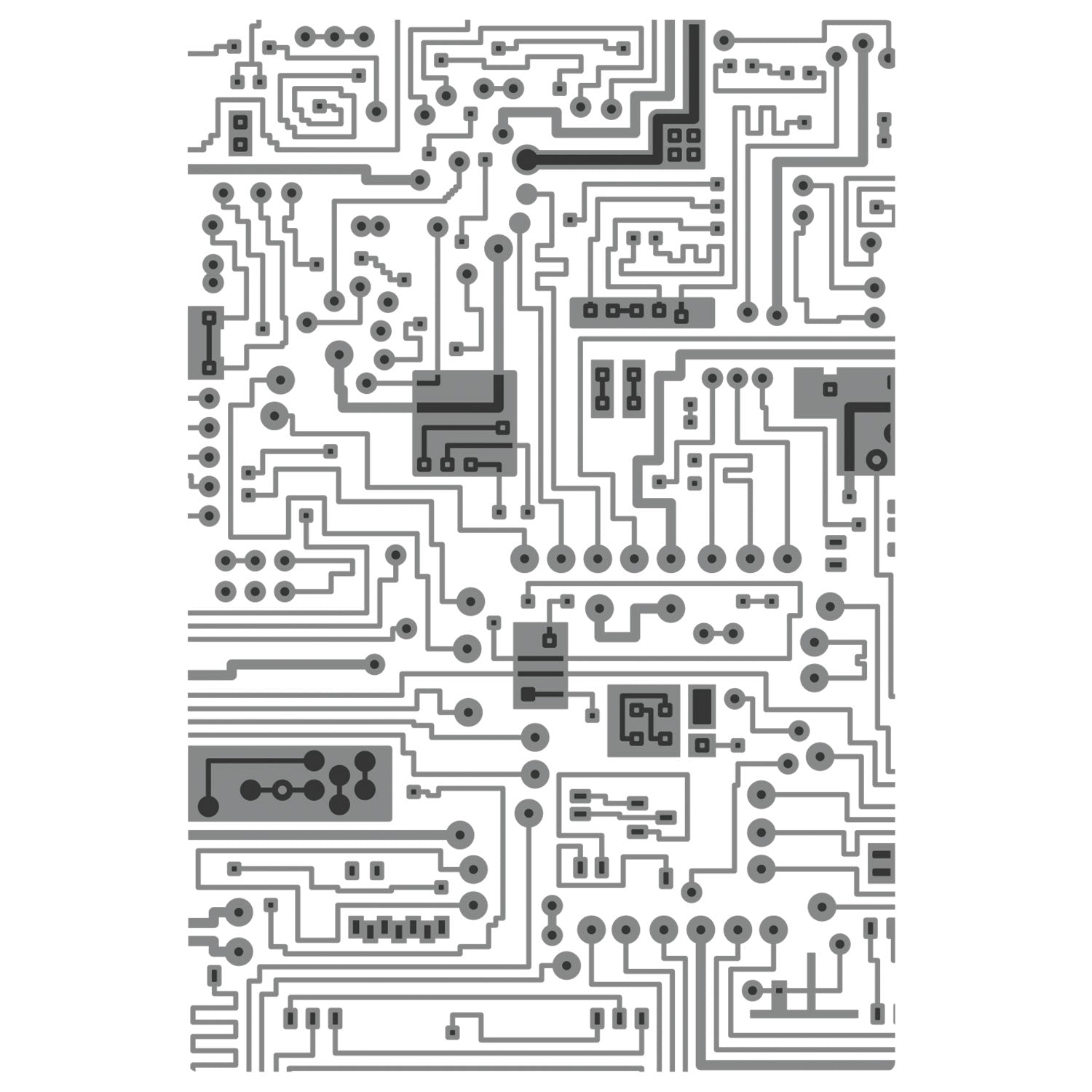 Sizzix Texture Fades Multi-Level Embossing Folder - Circuit by Tim