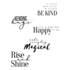 Sizzix Clear Stamps Set 5PK - Sunnyside Sentiments #9