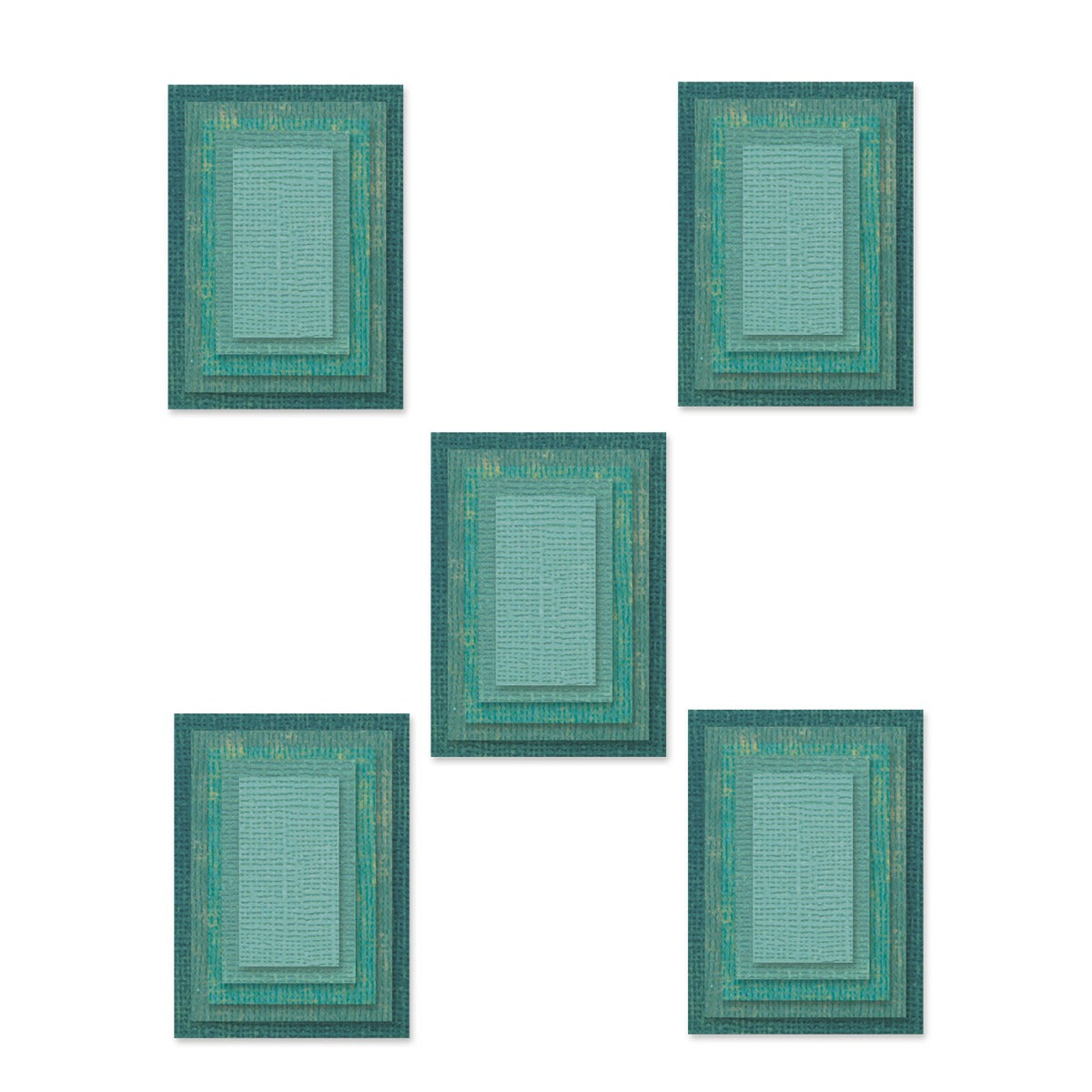 Sizzix Die 25PK Stacked Tiles Triangles Set di Fustelle Thinlits 25 pz 664748 Te Sizzix Die 25PK Stacked Tiles Triangles Set di Fustelle Thinlits 25 pz 664748 Te