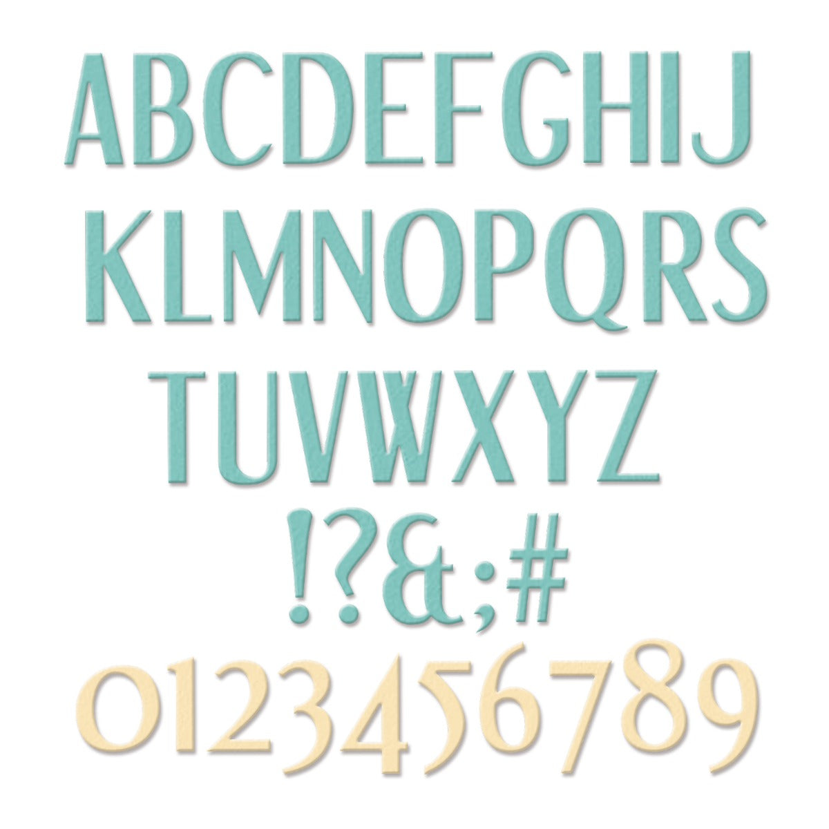 Sizzix Thinlits Die Set 62PK - Stylized Alphabet – Sizzix.com