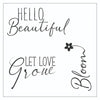 Sizzix Framelits Die Set 3PK w/3PK Stamps - Blooming Heart