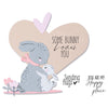Sizzix Framelits Die Set 8PK w/5PK Stamps - Bunny Love