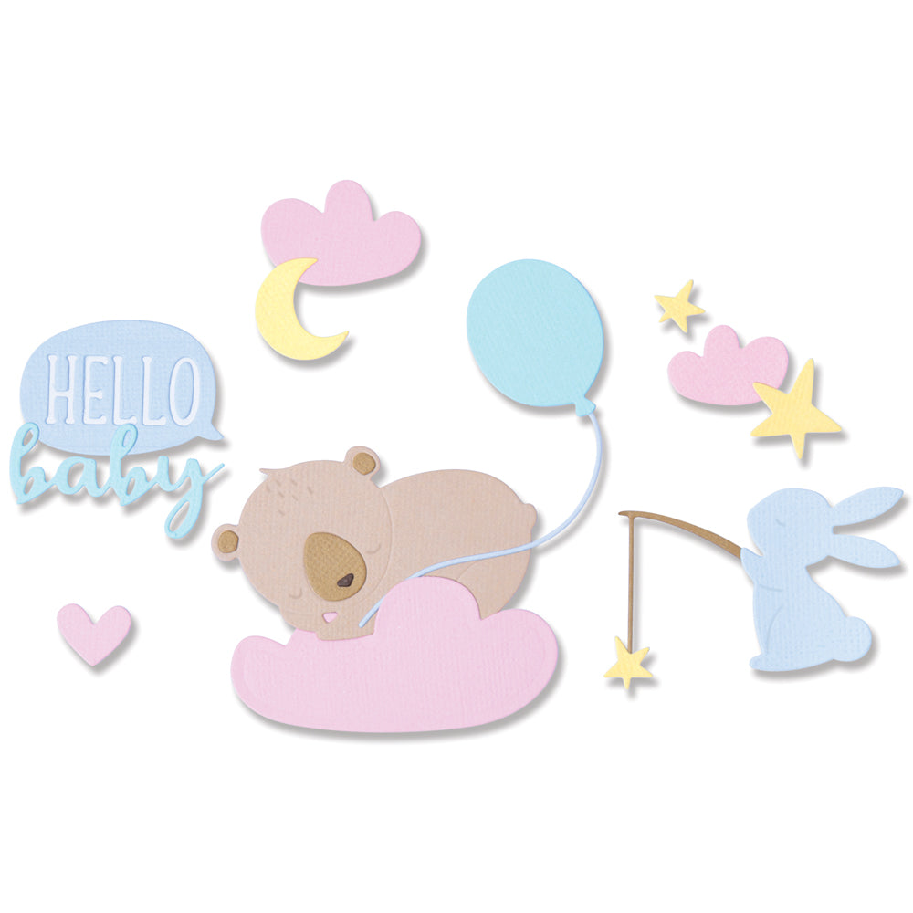 Sizzix Thinlits Die Set 12PK - Hello Baby – Sizzix.com