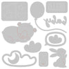 Sizzix Thinlits Die Set 12PK - Hello Baby