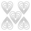 Sizzix Thinlits Die Set 25PK - Stacked Tiles, Hearts by Tim Holtz