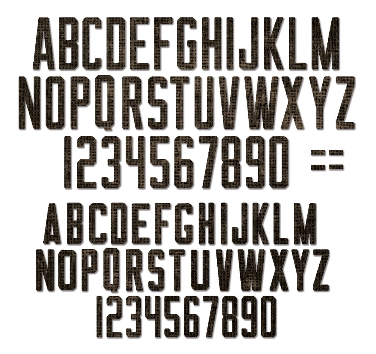 Sizzix Thinlits Die Set 73PK - Alphanumeric Theory by Tim