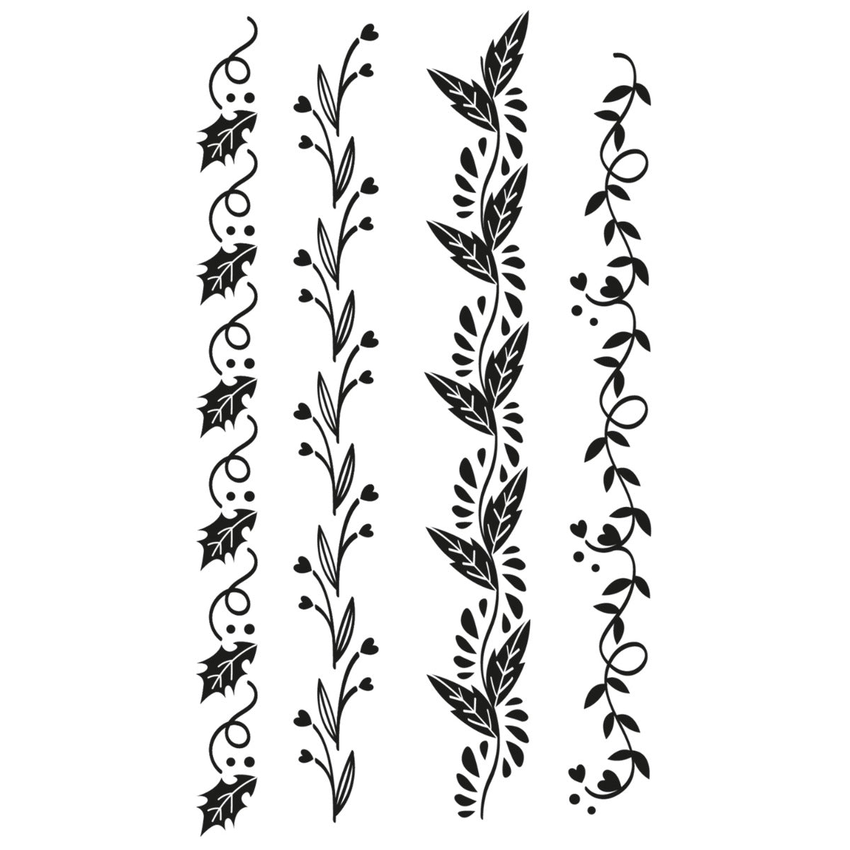 Sizzix Clear Stamps Set 4PK - Organic Borders – Sizzix.com