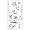 Sizzix Clear Stamps Set 10PK - Winter Sentiments