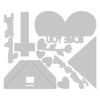 Sizzix Thinlits Die Set 10PK - Heart Slider Card