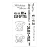 Sizzix Clear Stamps Set 7PK - Tea-rific