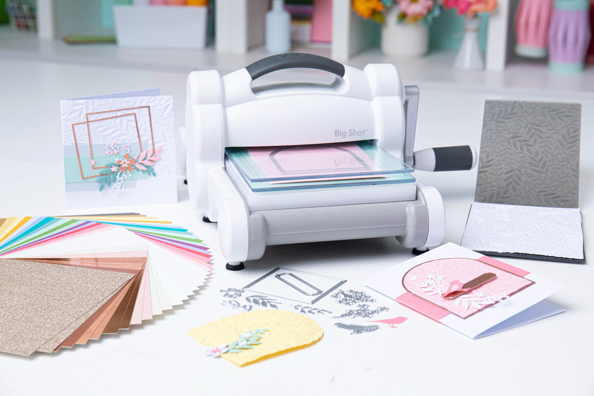 Sizzix Big Shot Plus A4 starterkit - wit & grijs Sizzix Big Shot Plus A4 starterkit - wit & grijs