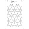 Sizzix A6 Layered Stencils 4PK - Defined Petals