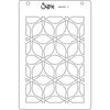 Sizzix A6 Layered Stencils 4PK - Defined Petals