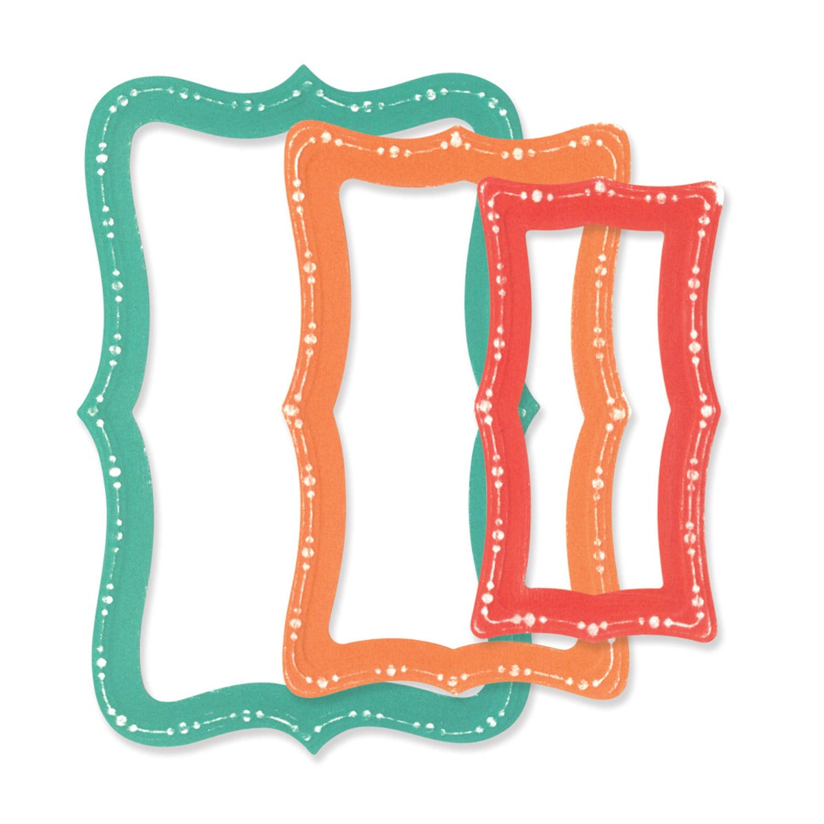 Sizzix Frame Sizzix Framelits Die Set 8PKÂ - Fanciful Framelits, Doris Dotted Top ...