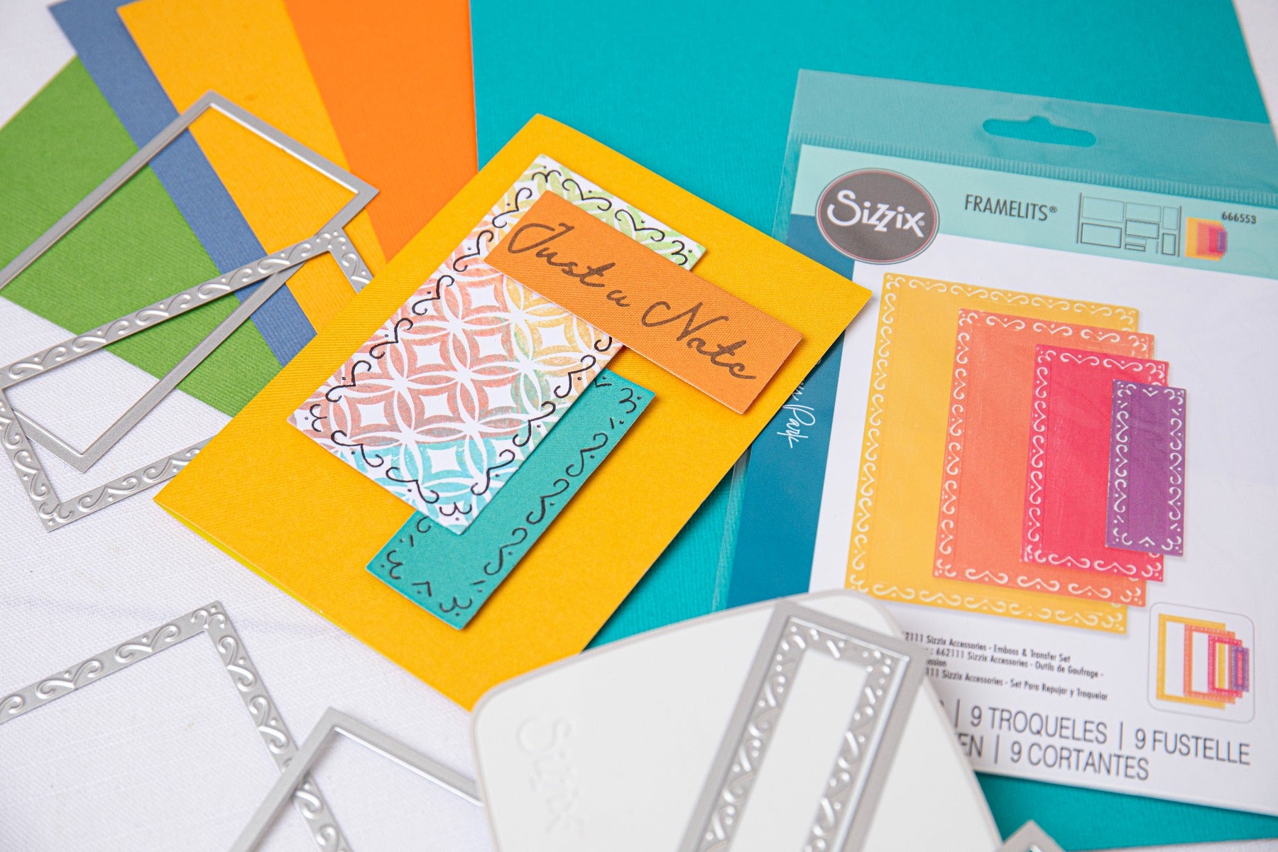Sizzix Frame Sizzix Framelits Die Set 9PK - Fanciful Framelits, Renee Deco Rectangl ...