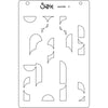 Sizzix A6 Layered Stencils 4PK - Cosmopolitan, Around the Block by Stacey Park