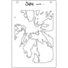 Sizzix A6 Layered Stencils 4PK €“ Cosmopolitan, Floral Impressions by Stacey Park