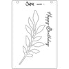 Sizzix A6 Layered Stencils 4PK -Cosmopolitan, Frond by Stacey Park