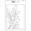 Sizzix A6 Layered Stencils 4PK -Cosmopolitan, Frond by Stacey Park