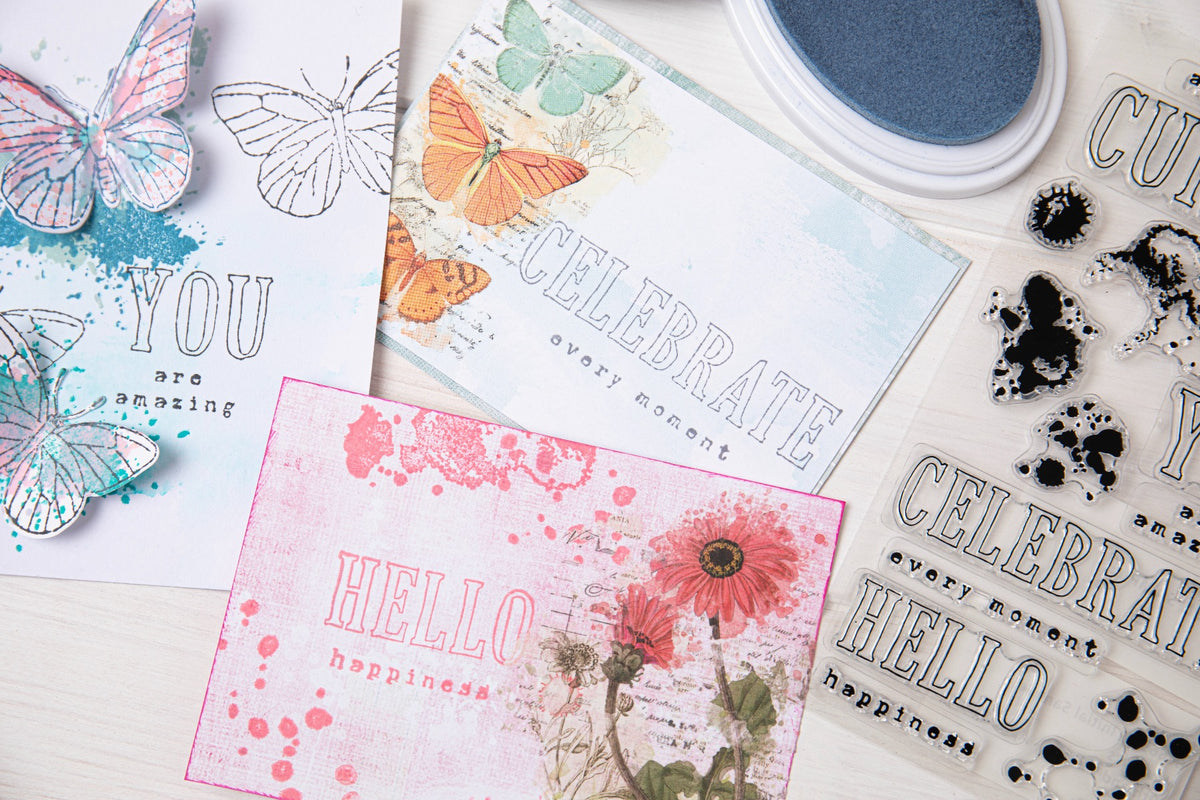 Sizzix Clear Stamps Set 13PK - Hello You Sentiments by 49 and Market ...