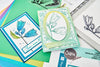 Sizzix A5 Clear Stamps Set 8PK w/Stencil - Cosmopolitan, Farfallina by Stacey Park