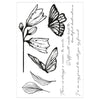 Sizzix A5 Clear Stamps Set 8PK w/Stencil - Cosmopolitan, Farfallina by Stacey Park