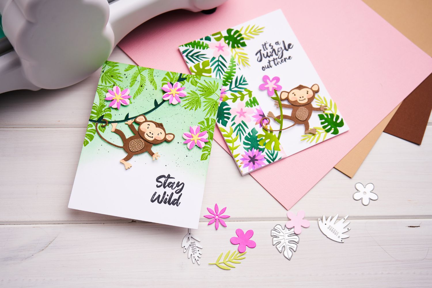 Sizzix A6 Layered Stencils 4PK - Its a Jungle Out There by