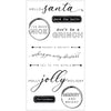 Sizzix Clear Stamps 10PK w/4PK Framelits Die - Jolly Sentiments by 49 and Market