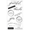 Sizzix Clear Stamps 11PK w/4PK Framelits Die - Thankful Sentiments by 49 and Market
