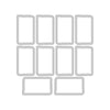 Sizzix A5 Clear Stamps 60PK w/10PK Framelits Die - Tab Stamp Alpha by 49 and Market