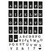Sizzix A5 Clear Stamps 60PK w/10PK Framelits Die - Tab Stamp Alpha by 49 and Market