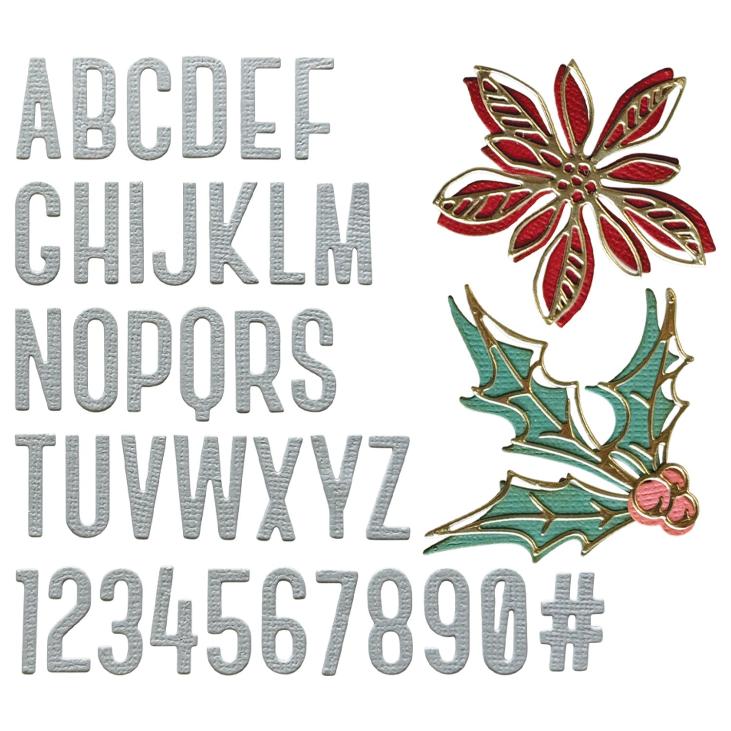 Sizzix Thinlits Die Set 43PK - Vault Seasonal SketchÂ by Tim Holtz
