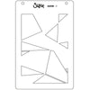 Sizzix A6 Stencil 2PK - Cosmopolitan, Down the Line #2 by Stacey Park