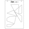 Sizzix A6 Stencil 2PK - Cosmopolitan, Down the Line #2 by Stacey Park