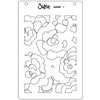 Sizzix A6 Stencil 2PK - Cosmopolitan, Sunday in the Park #2 by Stacey Park