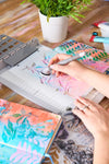 Sizzix Studio Stamps Set 6PK / 3PK Stencils - The Visiter by Cat Kerr