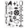 Sizzix Studio Stamps Set 15PK / 3PK Stencils - Retro by Vic Hollins