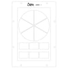 Sizzix Studio Stamps Set 5PK / 3PK Stencils - Artist Tools by Vic Hollins