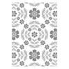 Sizzix Multi-Level Textured Impressions A5 Embossing Folder - Floral Damask by Eileen Hull