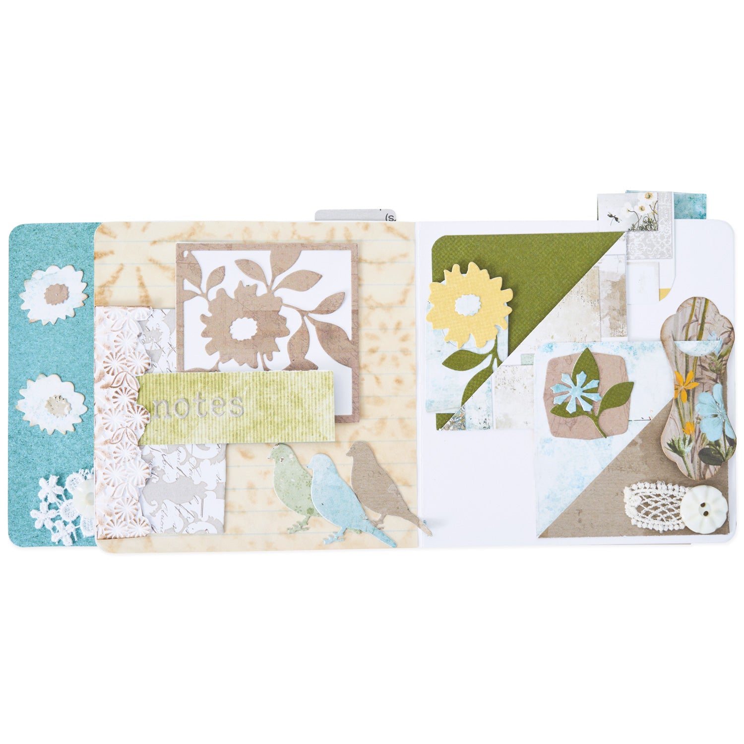 Sizzix Thinlits Die – Couches Florales #2 Par Jen Long – Lot De 7 Matrices De Découpe – Créations Floralies Sublimes