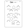 Sizzix A6 Layered Stencils 4PK- Good Place to Land by Catherine Pooler