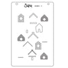 Sizzix A6 Layered Stencils 4PK- Good Place to Land by Catherine Pooler